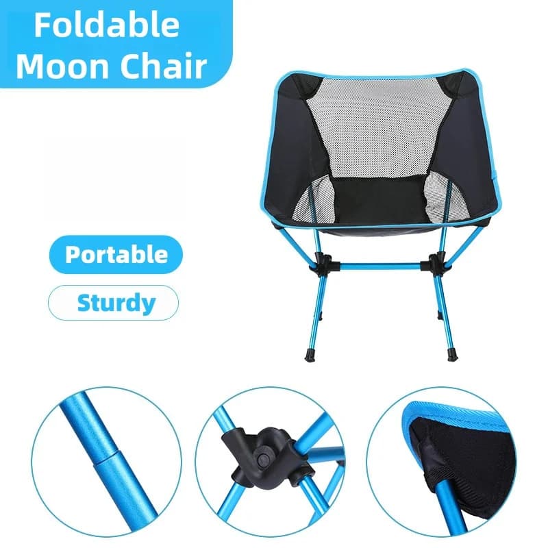 Chaise lune camping pliante aluminium - Ultra-légère pour pêche confortable en extérieur