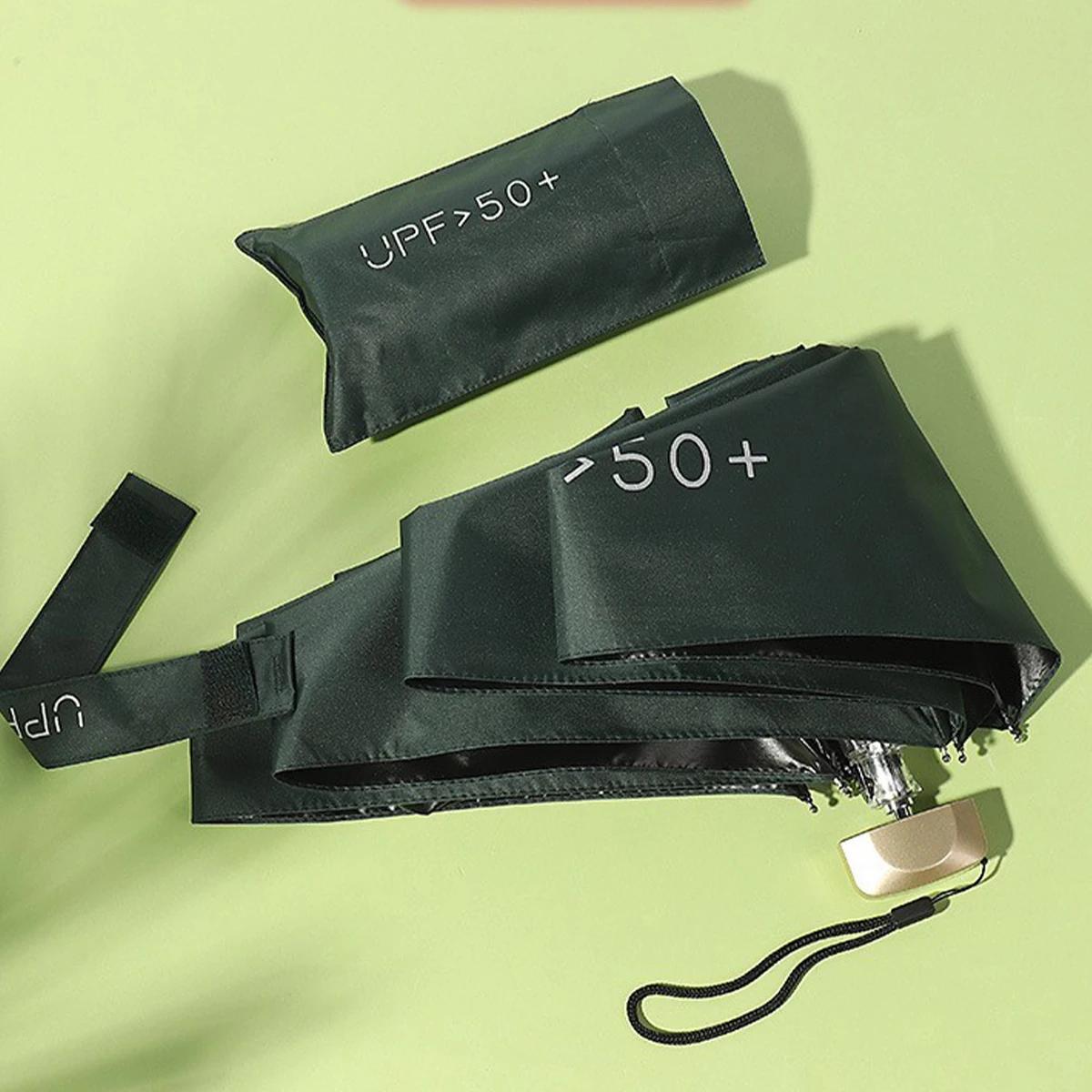 Parapluie anti-UV pliant ultra-léger - Protection solaire portable 5 plis compact pêche extérieur