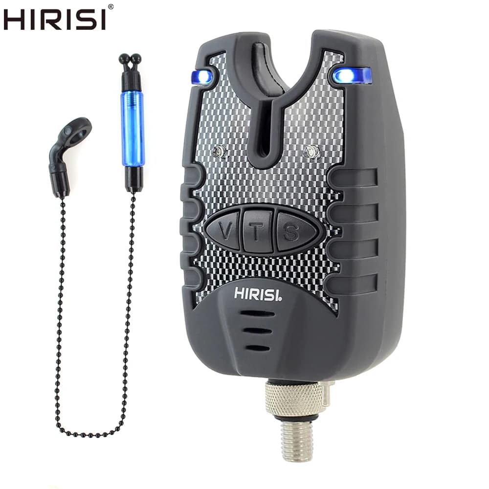 Kit alarme et swinger Hirisi 4 couleurs LED pour pêche à la carpe - Accessoires complets