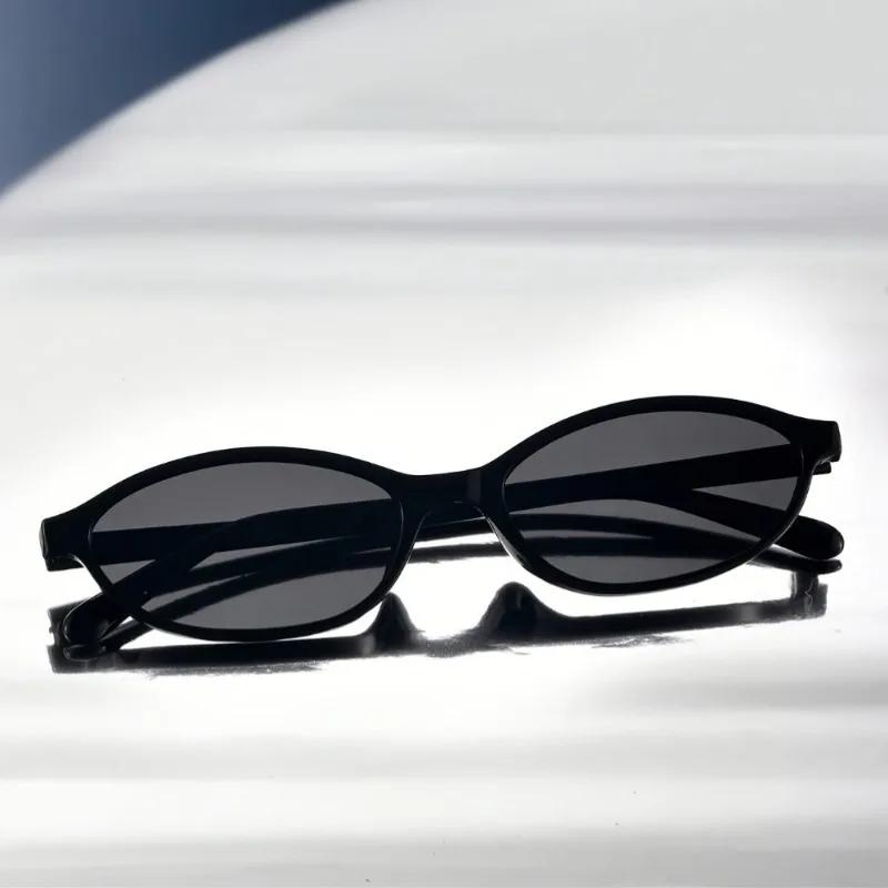 Lunettes ovales style Y2K pour pêche décontractée et photographie - Hommes et femmes