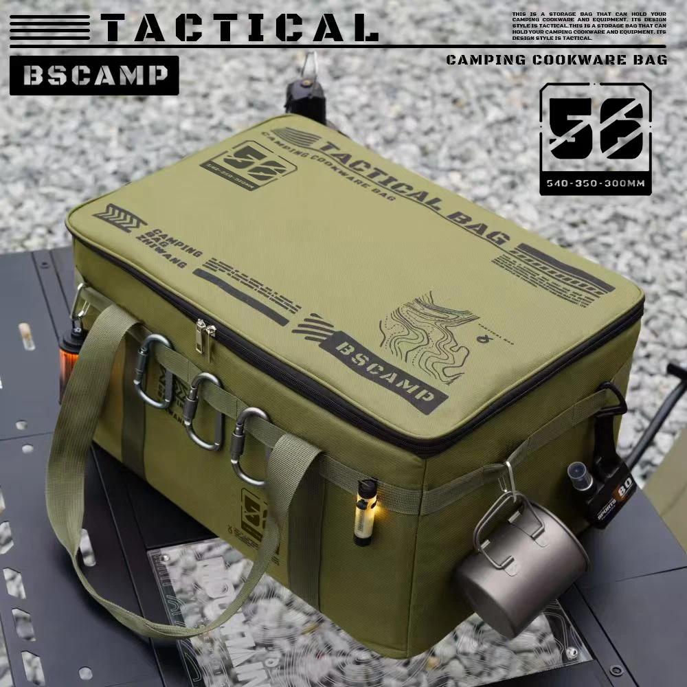 Sac de rangement tactique 30-42L pour matériel de pêche - Boîte isolante pliable étanche transport