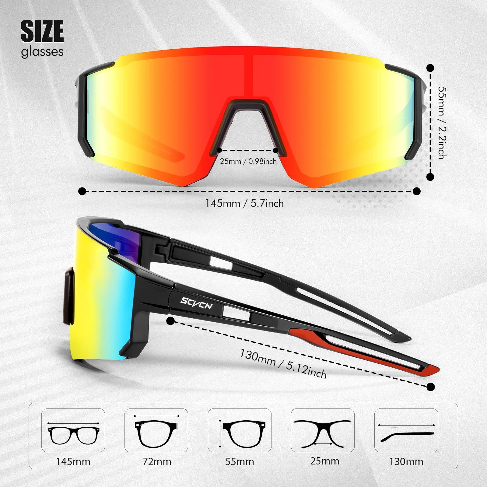 Lunettes de pêche SCVCN anti-UV400 - Protection neige et activités outdoor pour pêcheurs actifs
