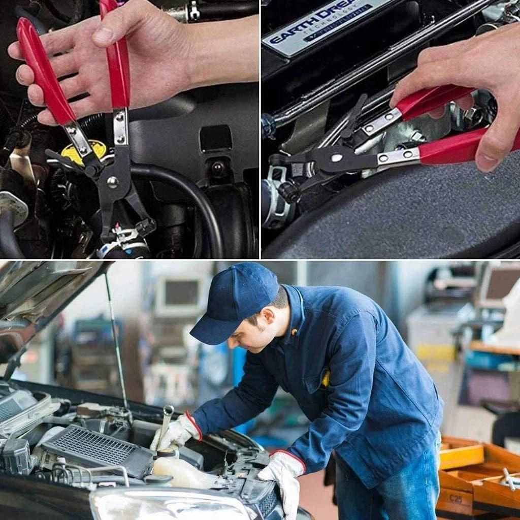 Pince extractrice de colliers de serrage pour tuyaux auto - Outil professionnel de démontage colliers