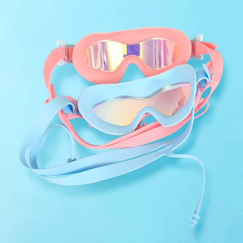 Lunettes de natation enfants professionnelles 4-15 ans - HD waterproof anti-buée UV - Équipement plongée