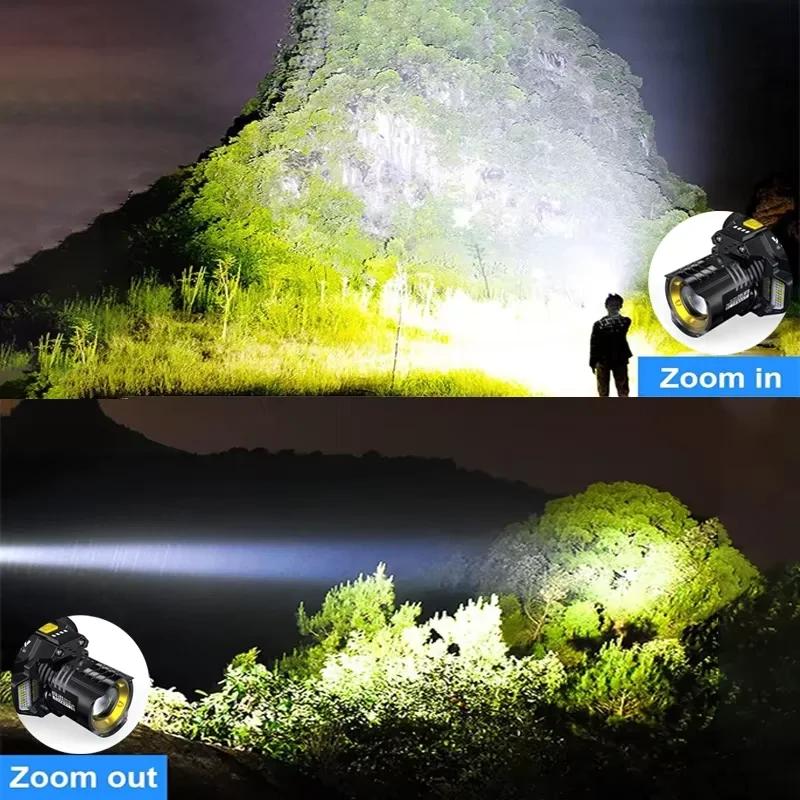 Lampe frontale LED puissante détecteur mouvement rechargeable 18650 COB pêche professionnelle