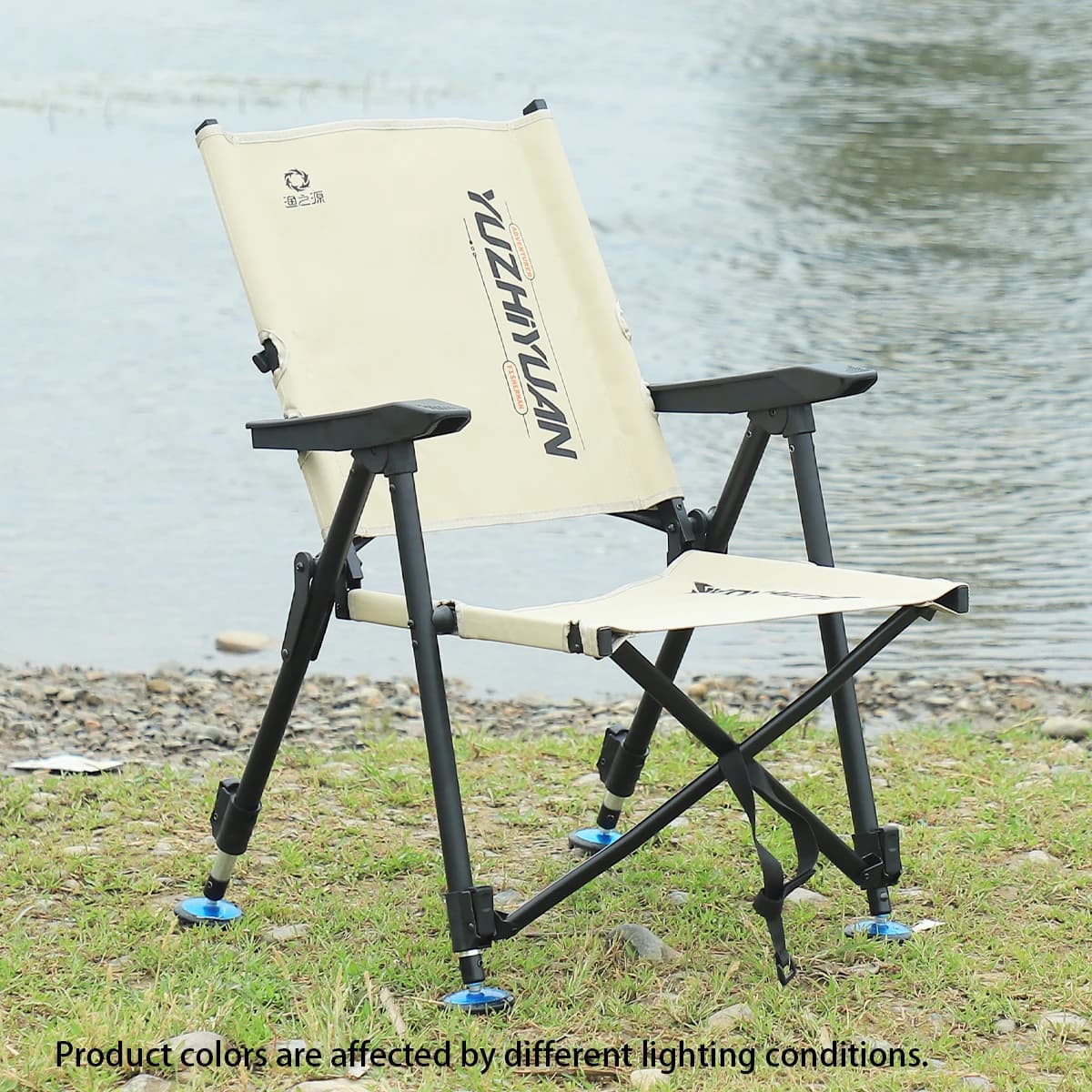 Fauteuil de pêche télescopique pliable complet - Siège portable tous terrains cadeau pêcheur