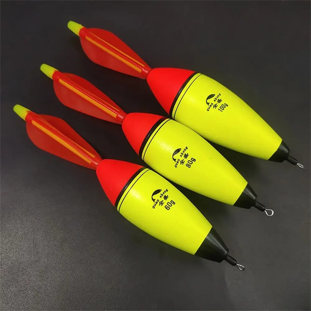 Flotteur lumineux EVA pour pêche de nuit mer roche avec bouchon mousse fluorescent pêche nocturne