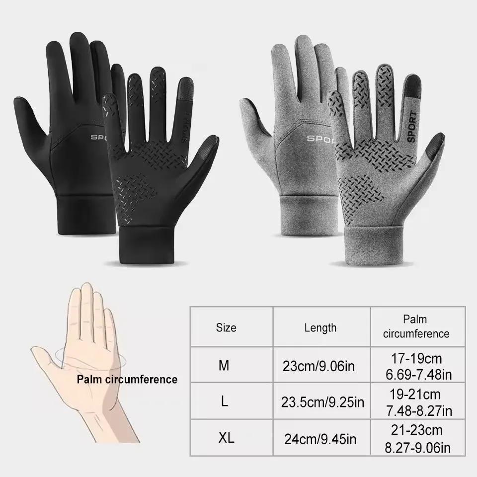 Gants automne hiver touchscreen homme femme chauds polaire sports outdoor windproof cold proof vélo
