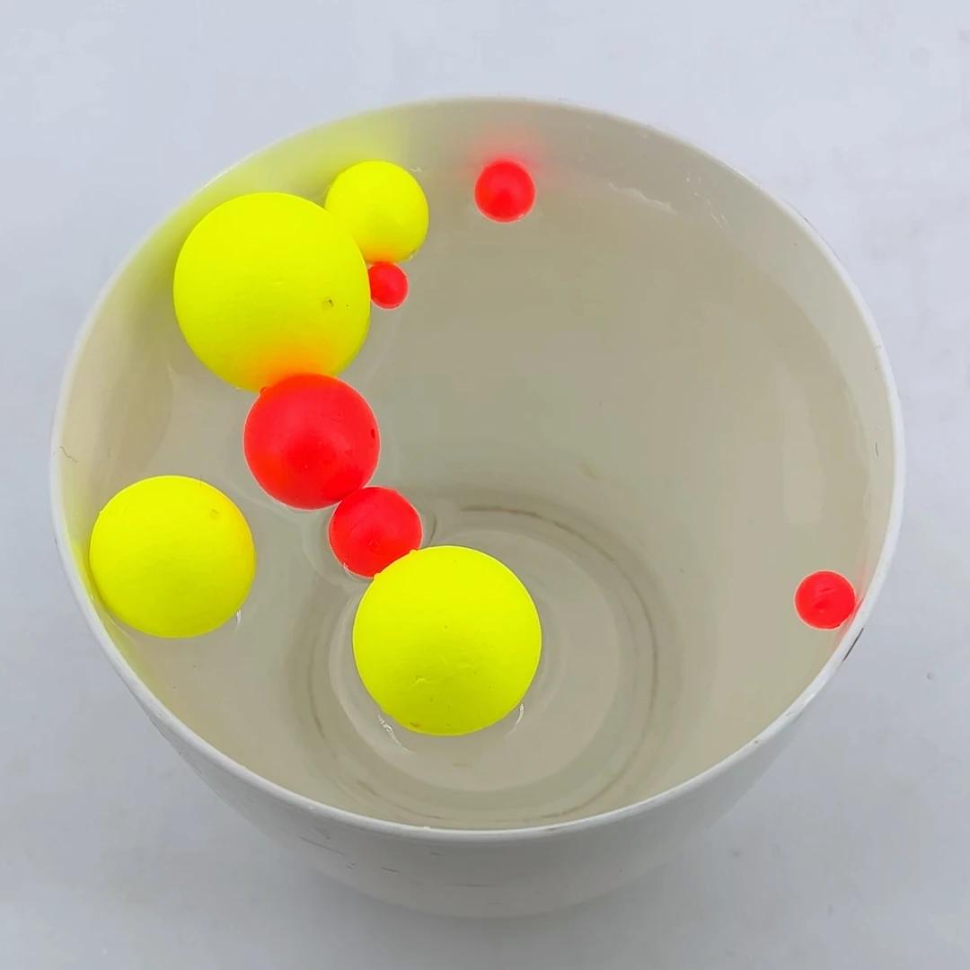 Perles flottantes en mousse Bimoo 100 pièces pour montages de pêche en mer et eau douce