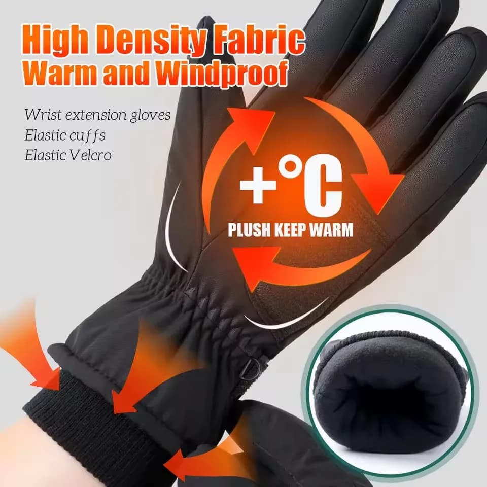 Gants GTUBIKE hiver chauds cyclisme ski résistance froid waterproof écran tactile équipement camping