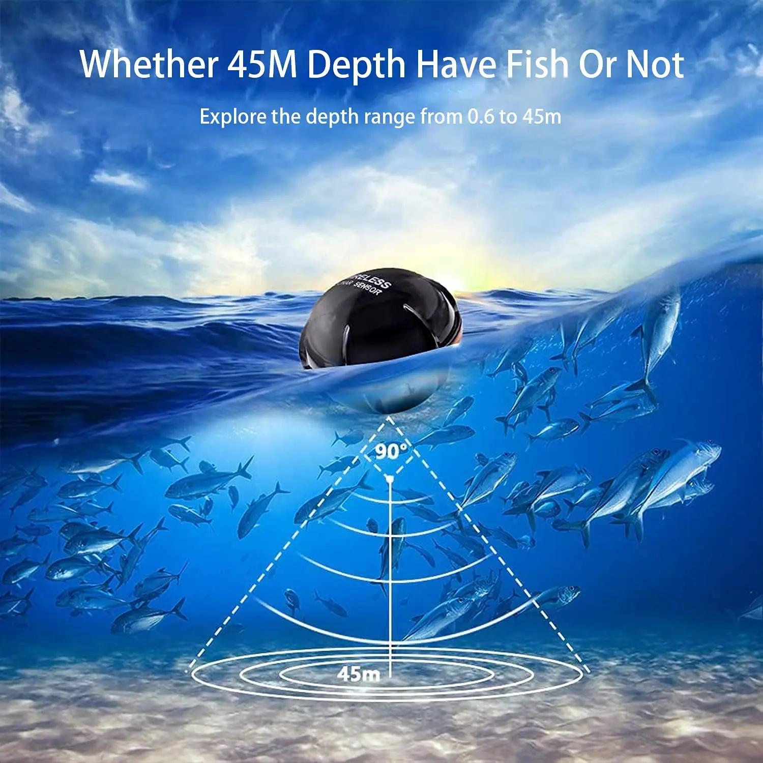 Sondeur de poissons portable sans fil 2025 nouvelle génération échosondeur intelligent détecteur pêche