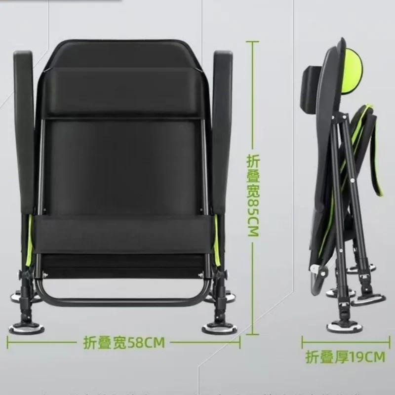 Chaise de pêche inclinable multifonction - Siège pliant portable style européen pour camping extérieur