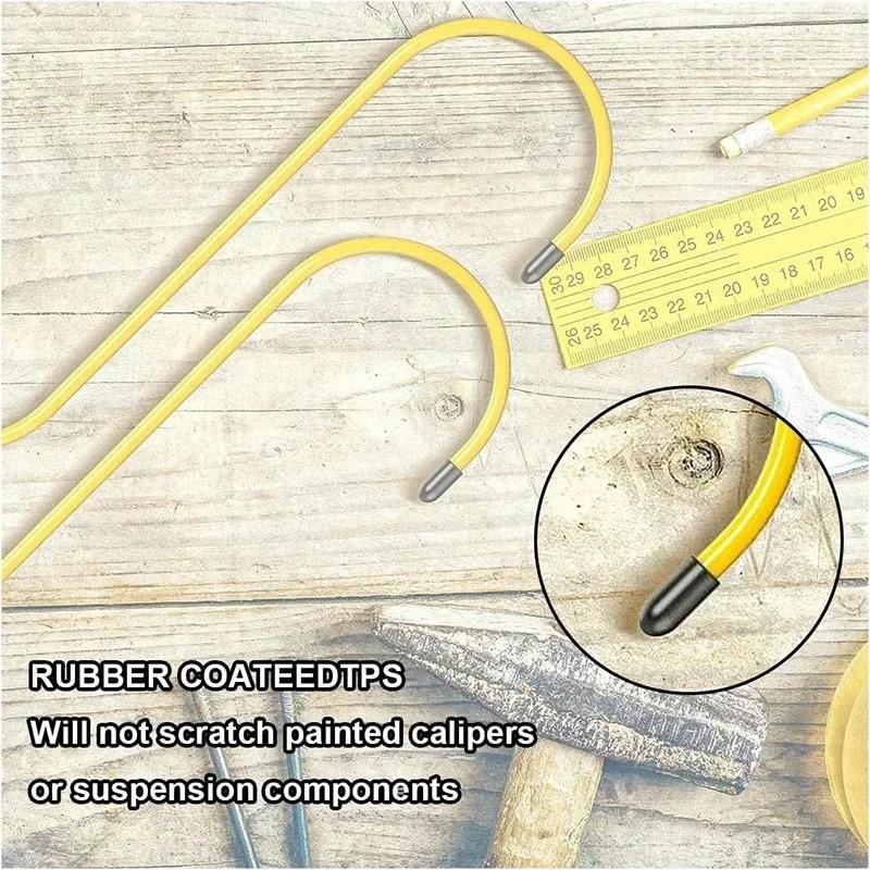 Crochets universels pour étriers de frein auto avec embouts caoutchouc - Outil mécanicien pêcheur