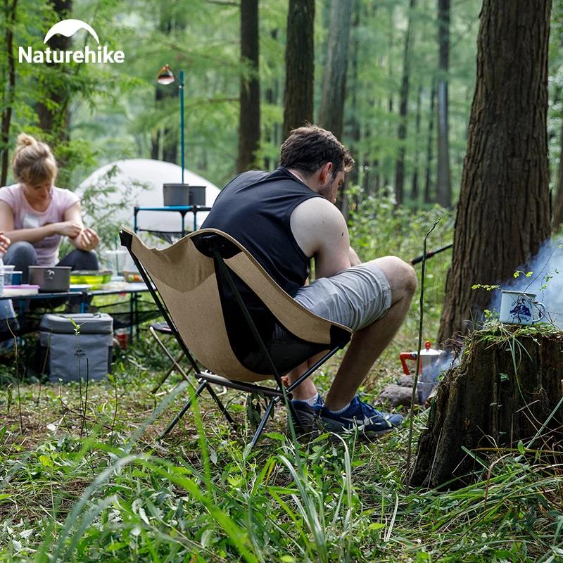 Chaise camping pliante Naturehike 2024 ultra légère haute charge - Siège jardin pêche plage