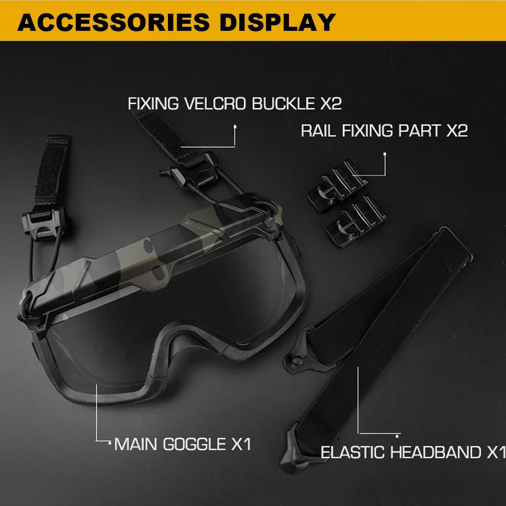 Lunettes tactiques pêche - Protection anti-brouillard, anti-vent pour pêche sportive et airsoft