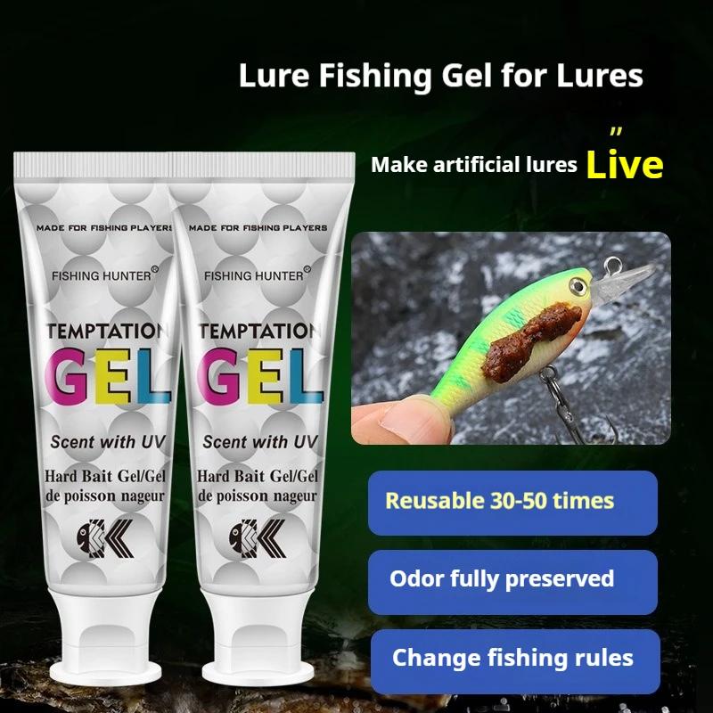 Gel attractant pêche 50ml - Odeur poisson intense pour appâts - Attire carpe, truite, brochet
