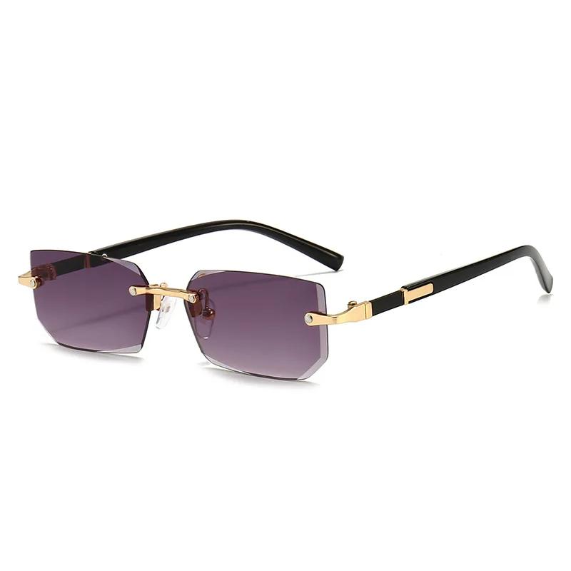 Lunettes de pêche sans monture rectangulaires tendance pour femmes et hommes été voyage oculos