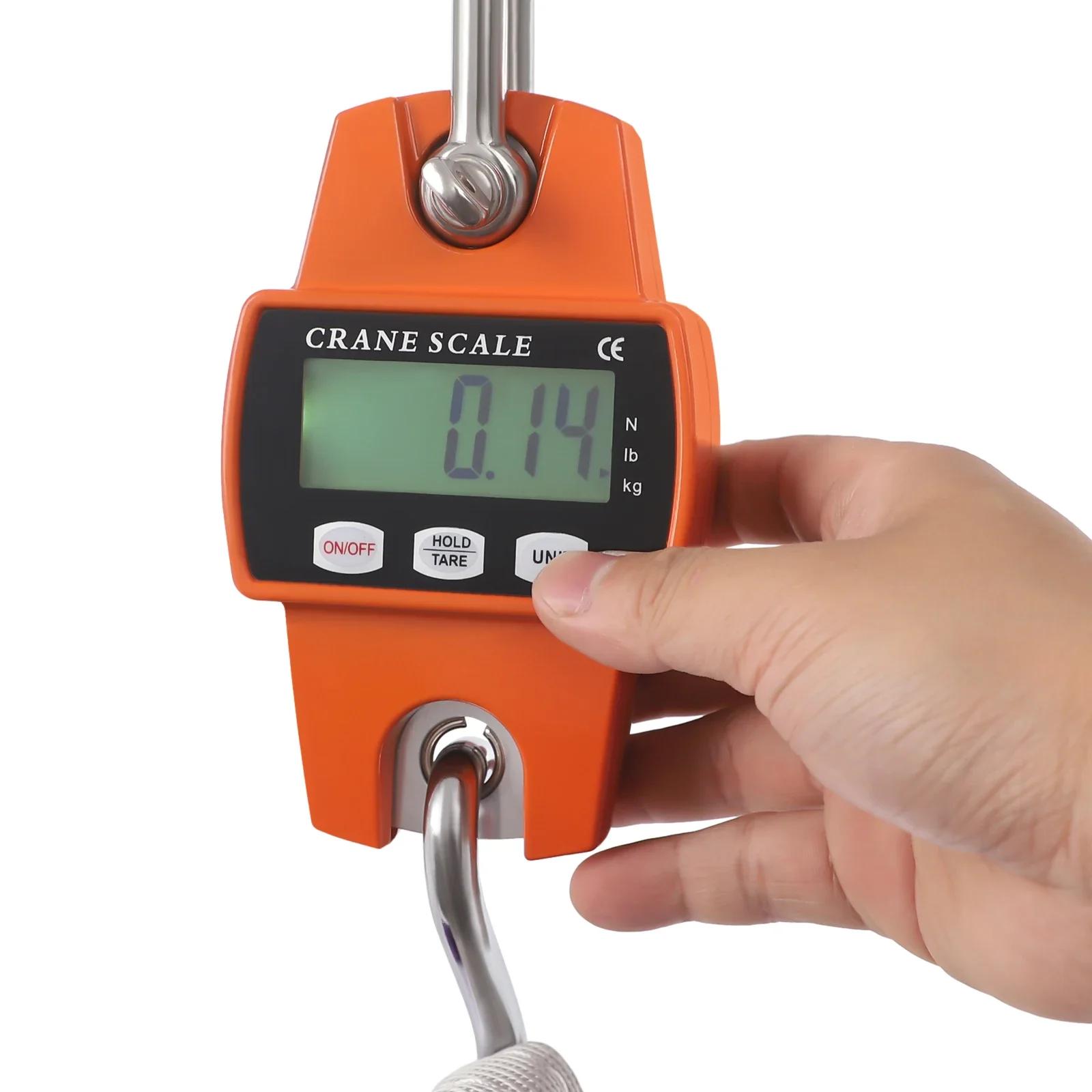 Balance gru électronique 300kg pêche LCD alarme surcharge unités kg/lb/n