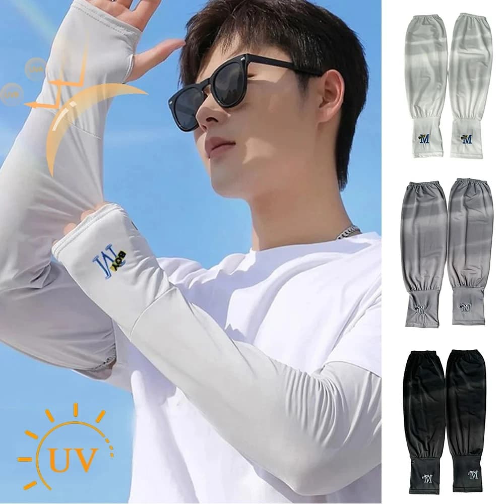 Manchons bras pêche UV protection solaire - manches élastiques légères pour pêcheurs sportifs