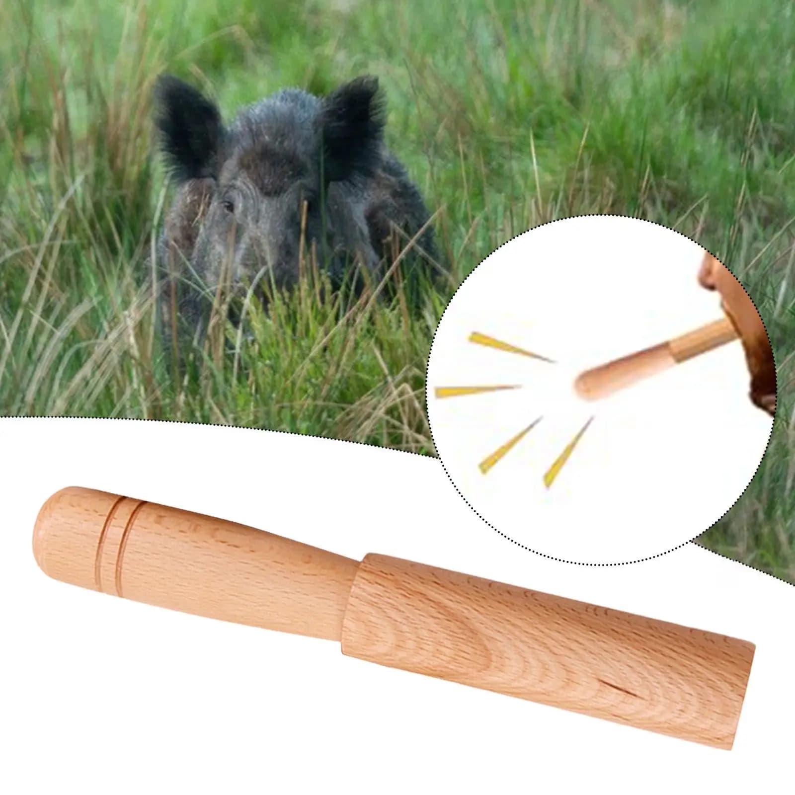 Appelant sanglier bois portable - Leurre longue portée robuste pour camping et traque survie