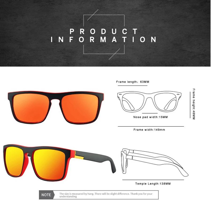Pack 4 lunettes de soleil carrées vintage luxe - Pêche conduite anti-éblouissement homme femme