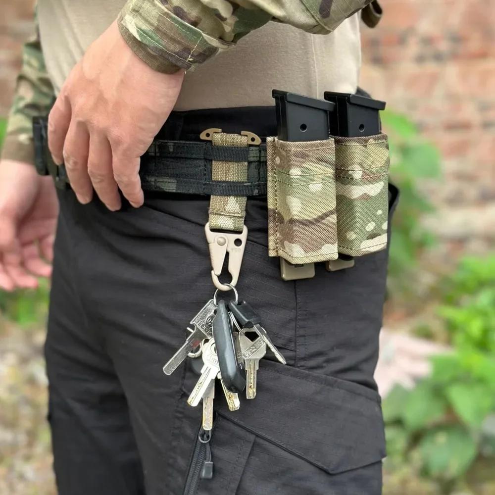 Crochet MOLLE tactique avec clip ceinture - Accessoire pour gilet de pêche et clés de matériel
