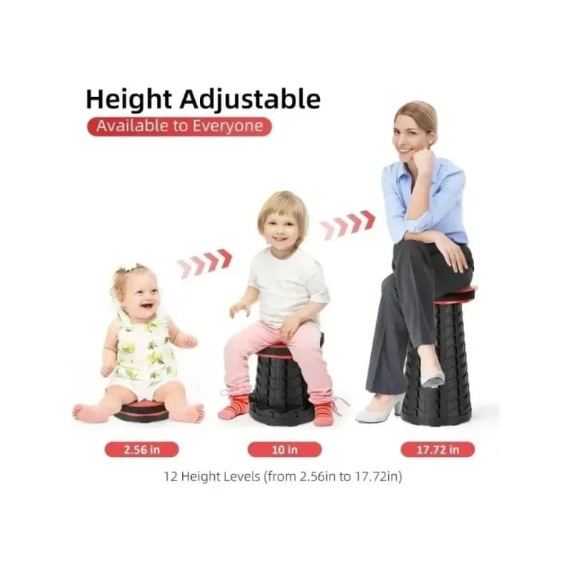 Tabouret pliant extensible portable design arc-en-ciel bleu pour pêche camping universel