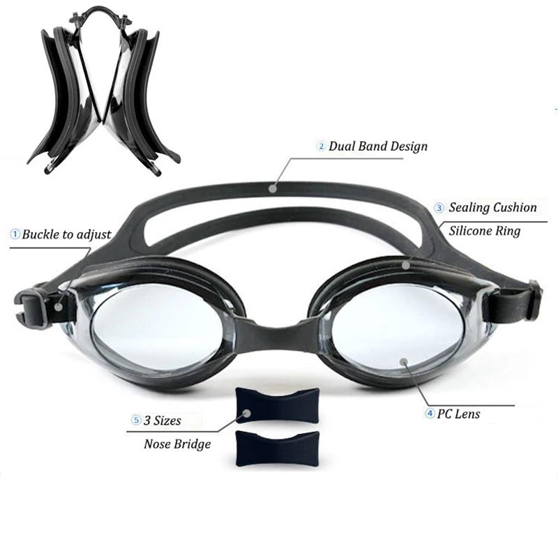 Lunettes de natation correctrices de myopie pour adultes et enfants en acétate résistant à l'eau et aux conditions humides pour nageurs hommes femmes occasions spéciales