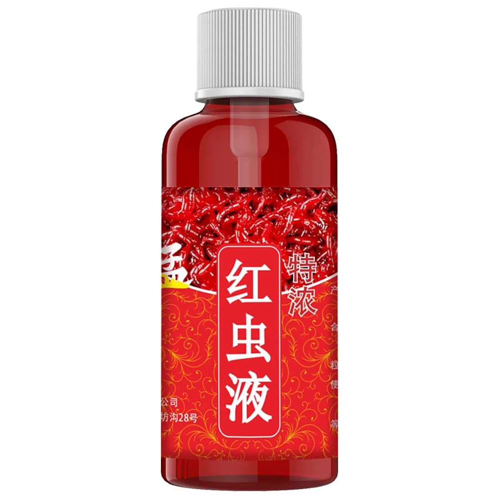 Attractant liquide vers de sang 60ml - Concentré puissant pour perche, silure et pêche à la carpe