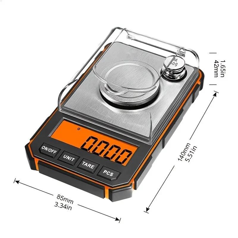 Balance de précision professionnelle 0.001g 50g pour peser appâts et petits accessoires de pêche