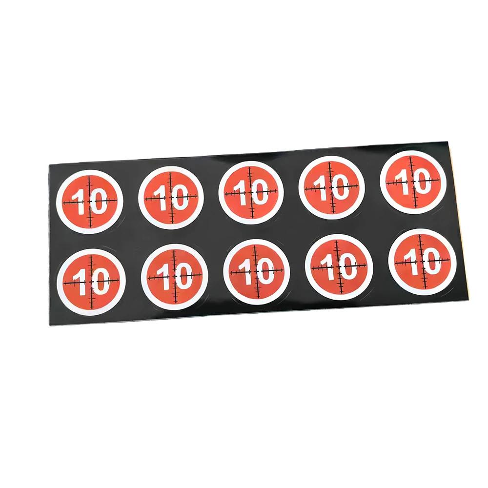 100 autocollants cibles calibrage 4cm adhésifs auxiliaires précision visée tir pêche