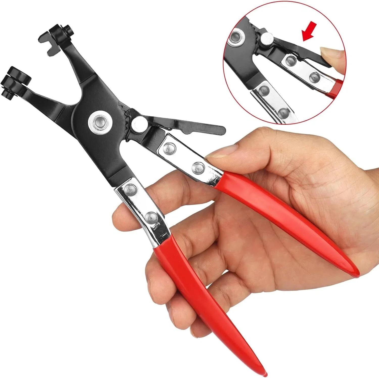 Pince extractrice de colliers de serrage pour tuyaux auto - Outil professionnel de démontage colliers