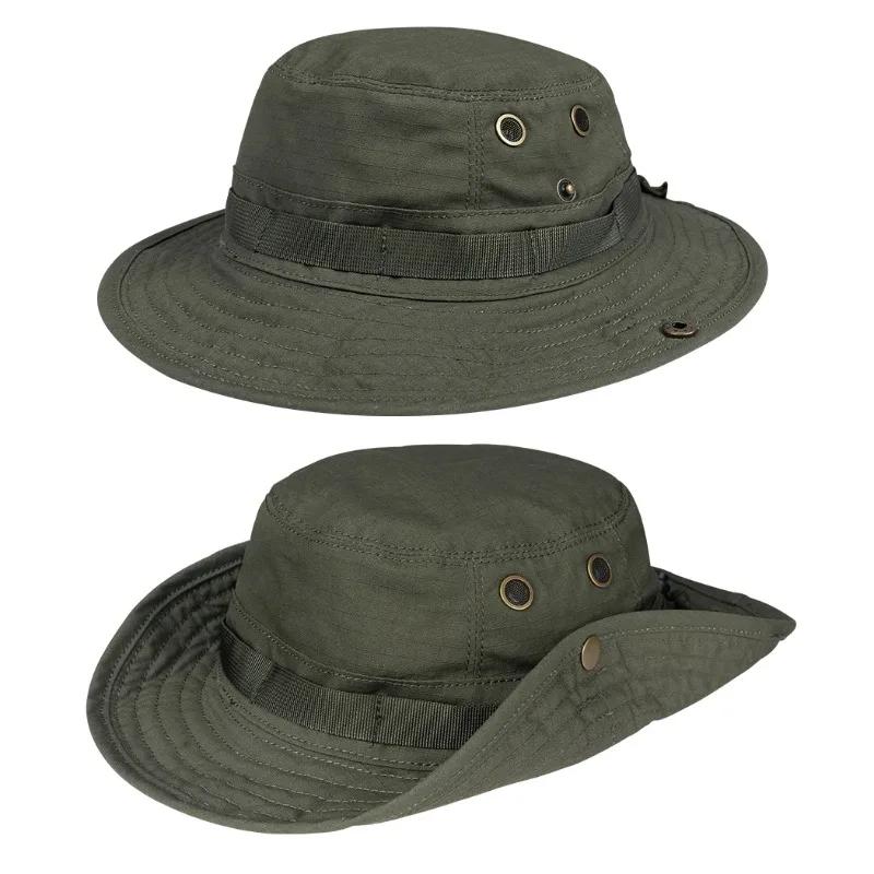 Casquette tactique MOLLE IDOGEAR 3620 - Bonnet pêche réglable avec bandeaux modulaires camouflage