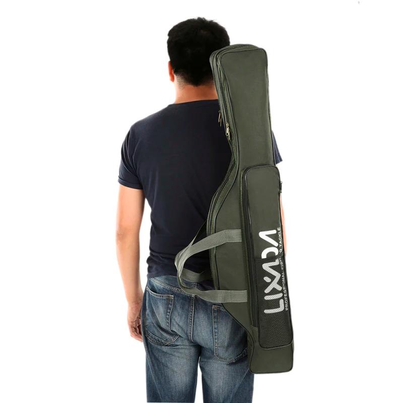 Sac de transport pliable pour canne à pêche et matériel - Organisateur de voyage avec porte-canne intégré