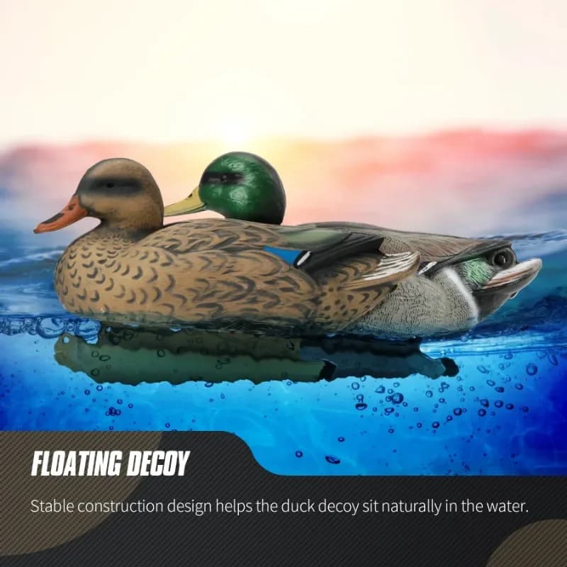 Leurres canards flottants 3D avec quille 1/6 pièces pour chasse pêche accessoires extérieurs