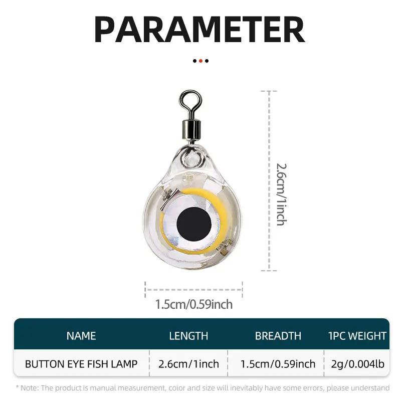 10 LED attracteurs lumineux pour pêche profonde - lumière sous-marine pour calmar et poissons