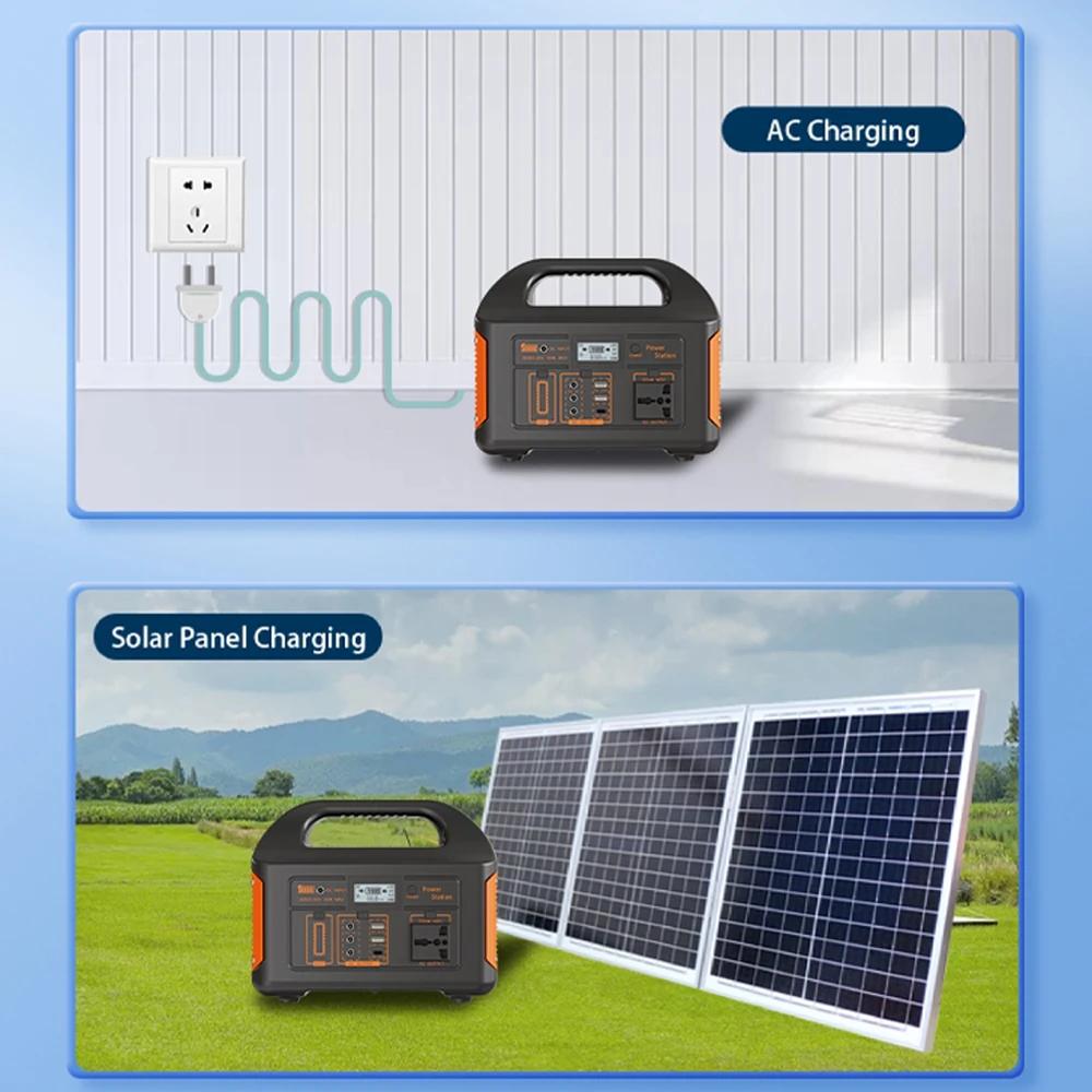 GaiaRay 500W 300W Générateur Solaire Portable LiFePO4 - Alimentation d'Urgence pour Pêche Extérieure