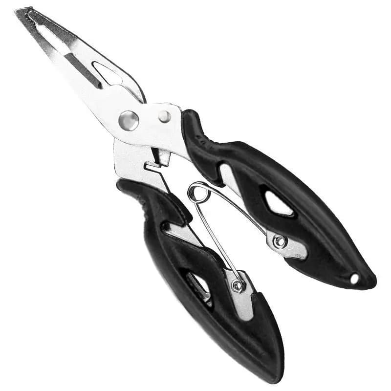 Pince multifonction pêche avec coupe-ligne décrocheur et ouvre-anneaux pour leurres courbés