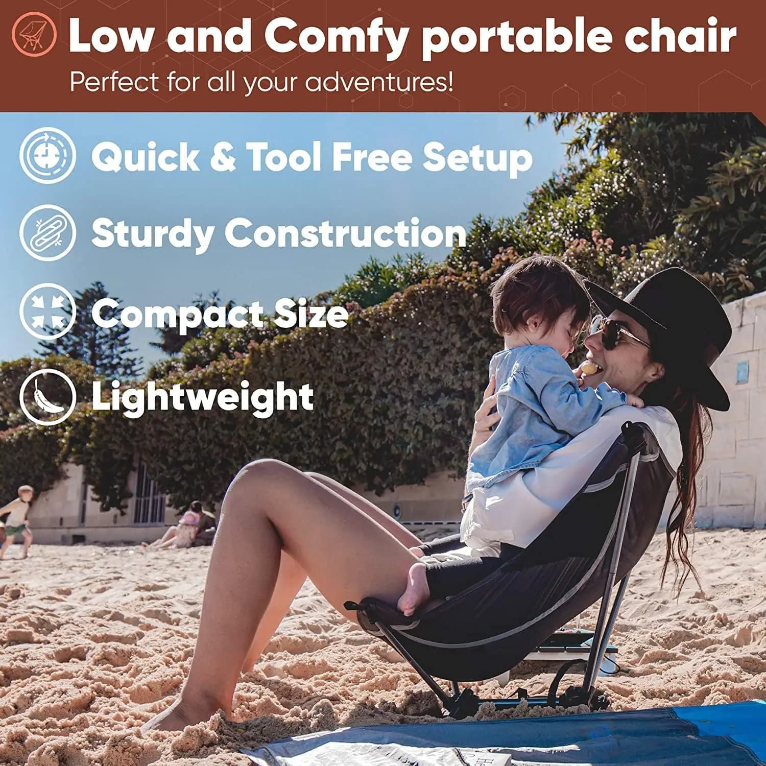 Chaise pliante ultralégère aluminium 780g WESTTUNE - Parfaite pour pêche itinérante et randonnée