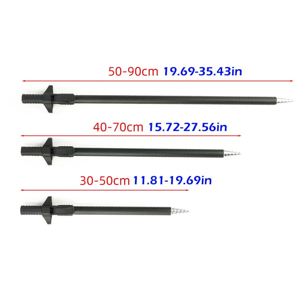 Support de canne télescopique en aluminium Hirisi pour la pêche de la carpe - Bâton de