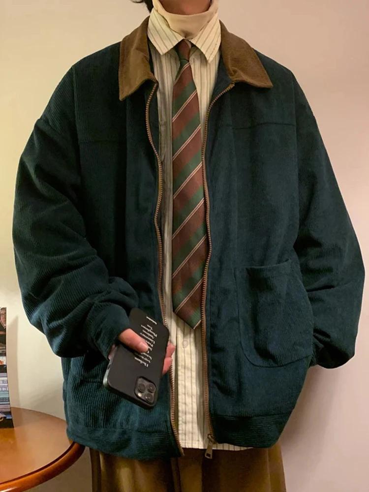 Veste bomber vintage américaine 2025 pour homme automne cargo ample coupe-vent tendance