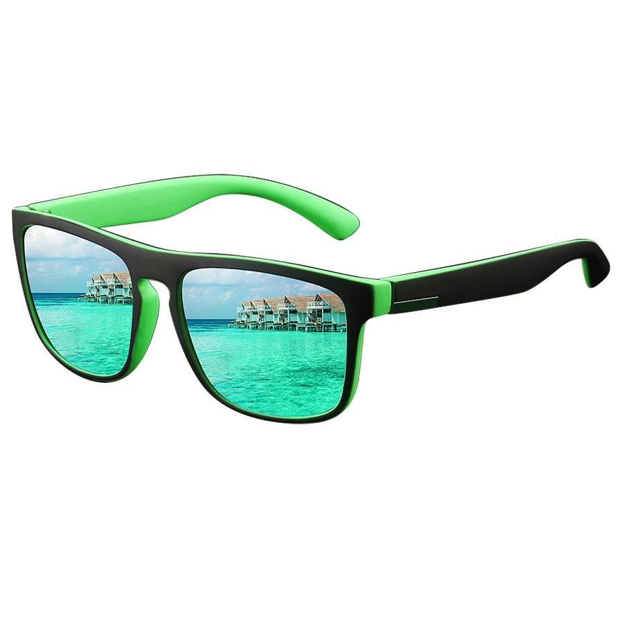 Lunettes de soleil carrées vintage polarisées luxe - Conduite pêche homme femme UV400