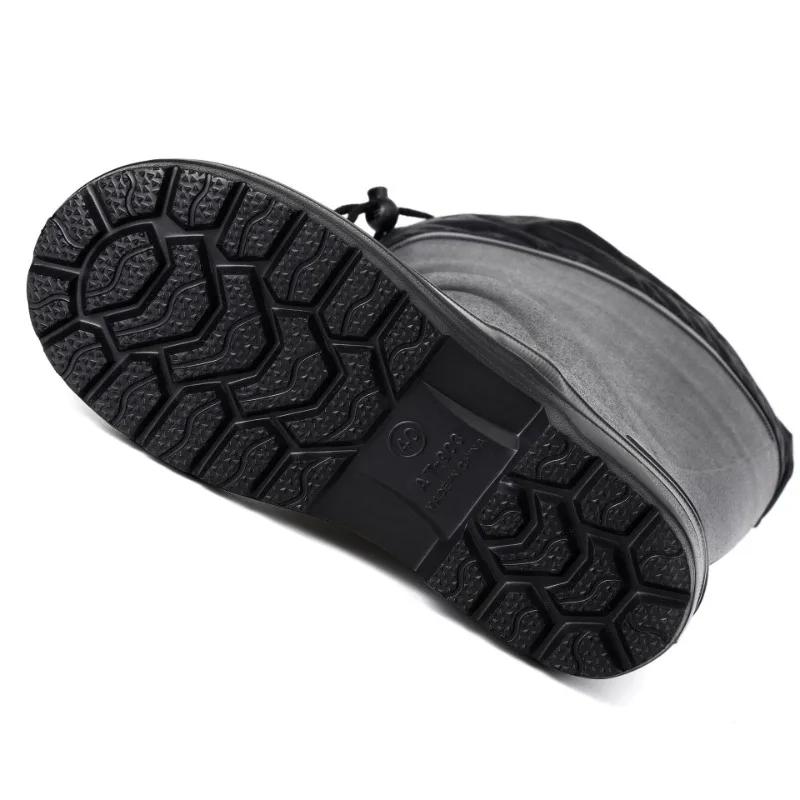 Bottes de pêche hiver homme doublure polaire imperméables légères EVA chaudes pêche en eau froide
