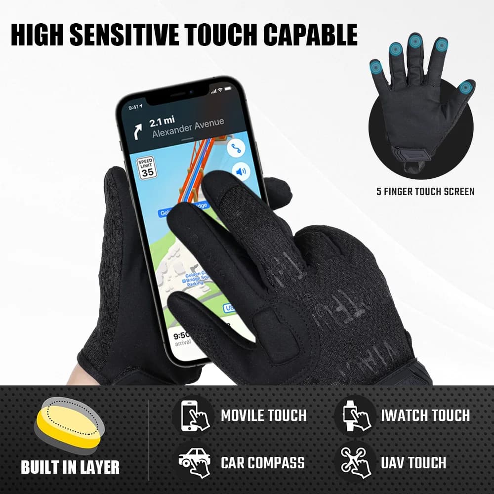 Gants tactiques Outdoor écran tactile pêche chasse cyclisme camping randonnée légers homme