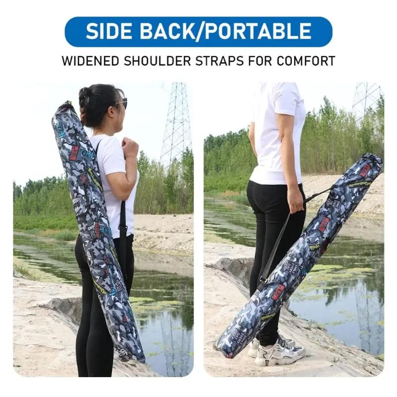 Sac pliant pêche camouflage étanche grande capacité - Poche de rangement pour cannes et accessoires