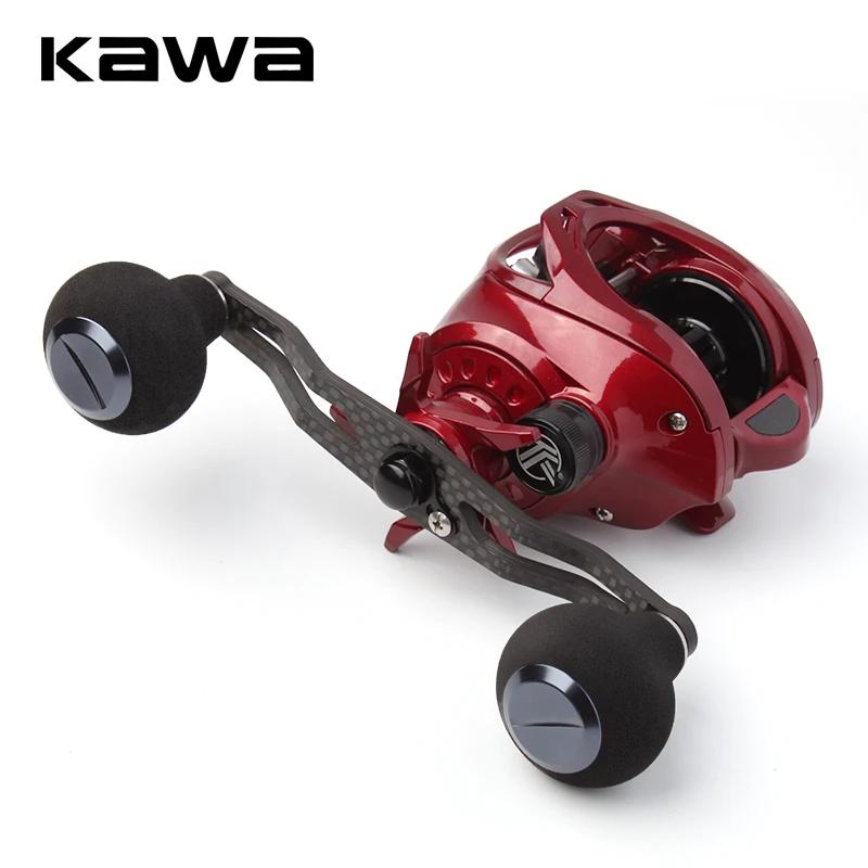 Manivelle moulinet pêche Kawa carbone EVA longueur 120mm tailles 7x4 8x5mm accessoire D/S mer
