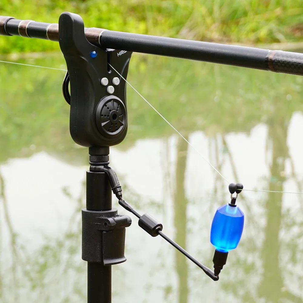 Alarme de touche feeder Hirisi avec contrôle volume, tonalité, sensibilité et indicateur LED N37 pour carpe