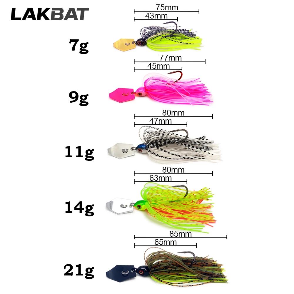 Leurre de pêche spinnerbait chatterbait avec lame dansante, leurre vibrant de 7g à 21g pour carnassiers