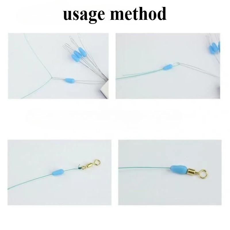 100 flotteurs anti-emmêlement ovales bleus pour pêche en mer - accessoires SeaTool résistants