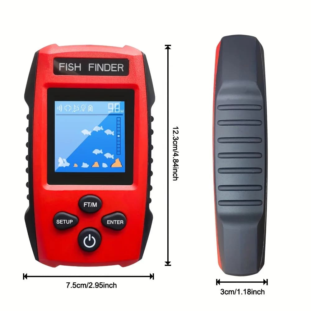 Sonar pêche filaire écran couleur - Transducteur détection profonde pour bateaux kayak pêche mer